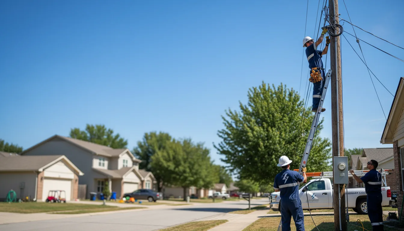 Residential electrician providing installation services in Toccopola, MS